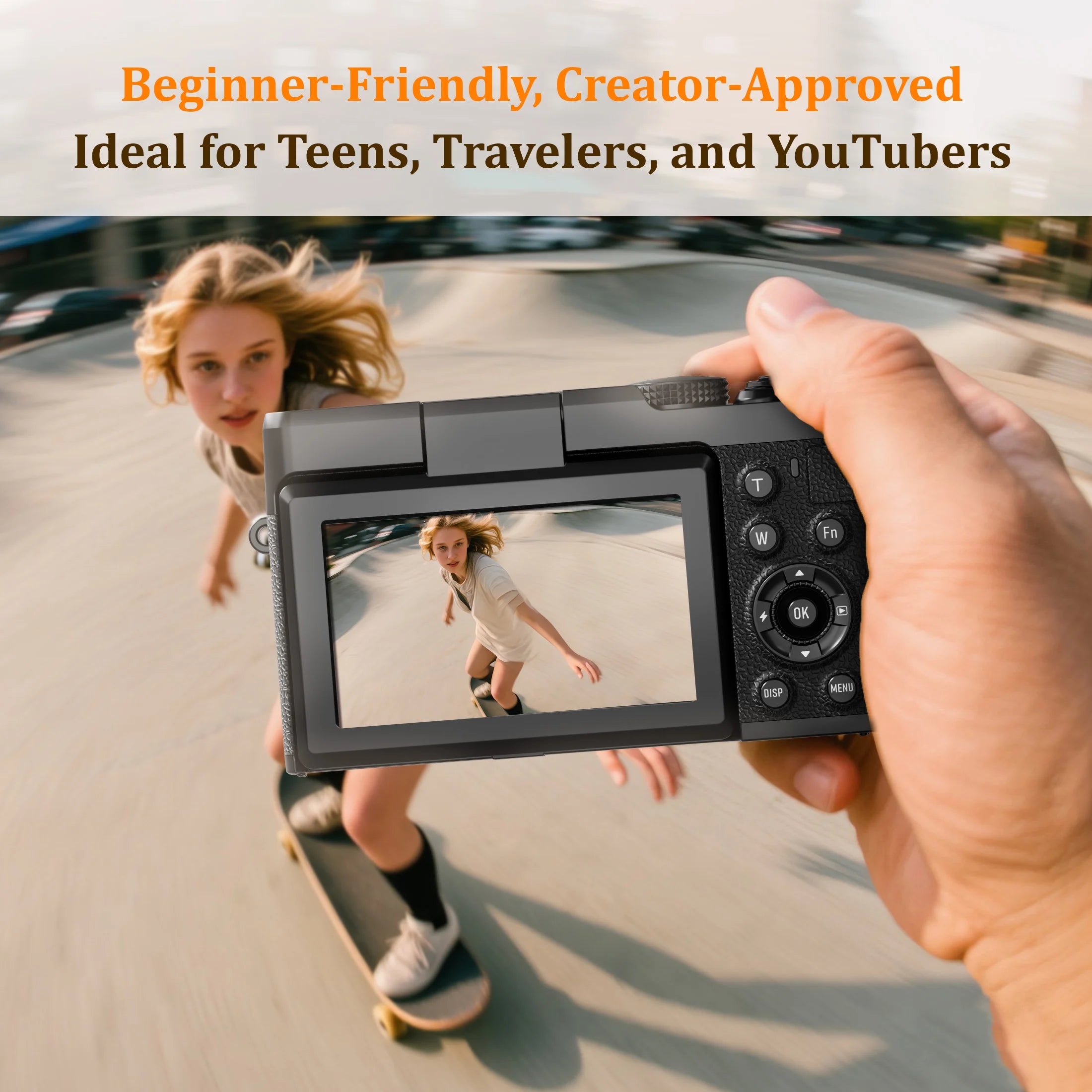 Cámara Digital 4K 56MP Para Fotografía Para Youtube Con Tarjeta SD De 32GB