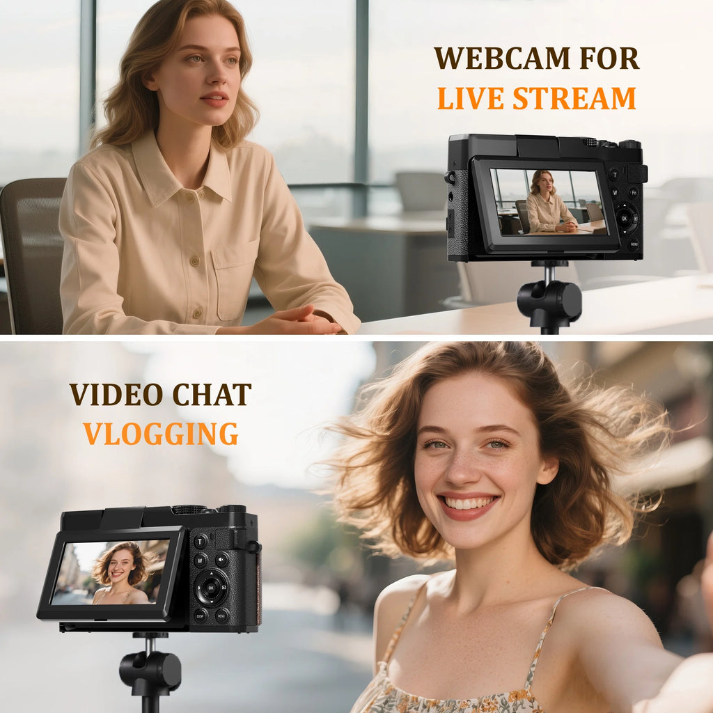 Cámara Digital 4K 56MP Para Fotografía Para Youtube Con Tarjeta SD De 32GB